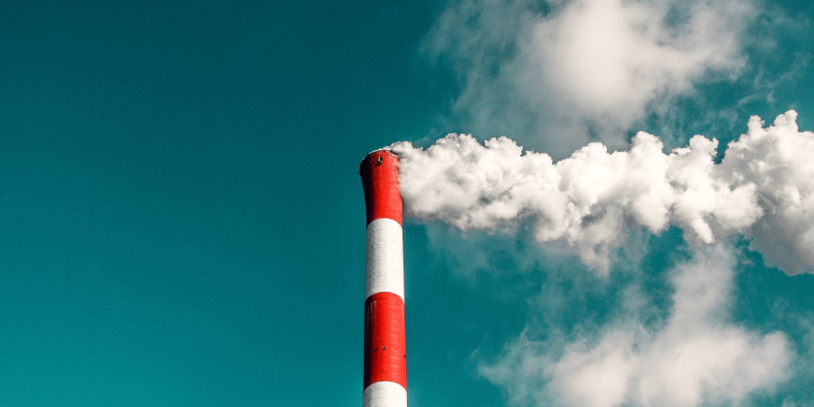 Smoke out of an industry chimney
