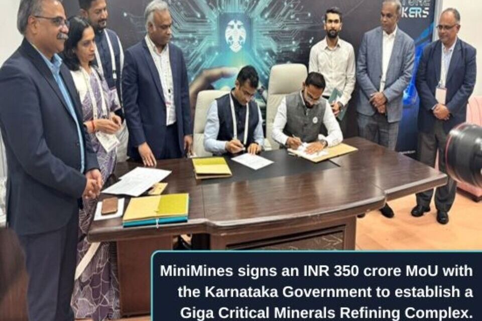 MiniMines inks Rs 350-cr deal with Karnataka to set up critical minerals refining complex